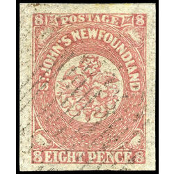 newfoundland stamp 22i 1861 third pence issue 8d 1861 U XF 002