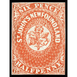 newfoundland stamp 7 1857 first pence issue 6 d 1857