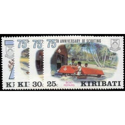 kiribati stamp 410 3 75th anniversary of scouting 1982