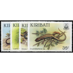 kiribati stamp 491 4 lizards 1987