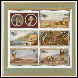 niue stamp 218a scenes in hawaii by john webber 1978