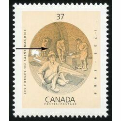 canada stamp 1216 ironworks blast furnace 37 1988 M PANE VARIETY1216I II