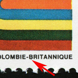 canada stamp 552 british columbia centennial 7 1971 M PANE%2B552II