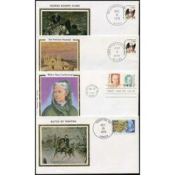 8 united states cororan silk first day covers