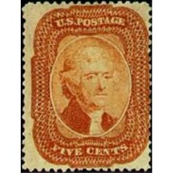 us stamp 27 jefferson 5 1857