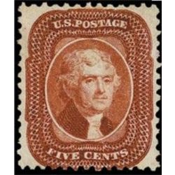us stamp 42 jefferson 5 1875