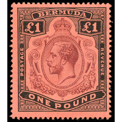 bermuda stamp 54 king george v 1 1910