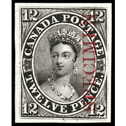 canada stamp 3pi queen victoria 12d 1851 M GEM 005