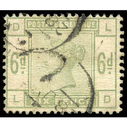 great britain stamp 105 queen victoria 6p 1884