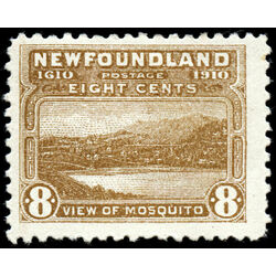 newfoundland stamp 93 view of mosquito 8 1910 M F VF 009