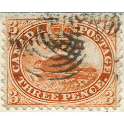 canada stamp 12 beaver 3d 1859 U XF 030