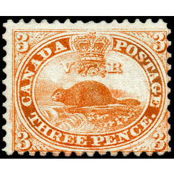 canada stamp 12 beaver 3d 1859 M F 020