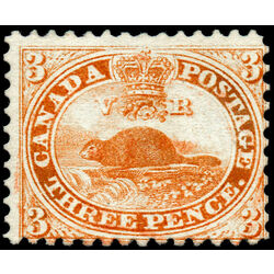 canada stamp 12 beaver 3d 1859 M F 020