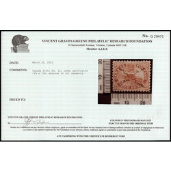 canada stamp 12 beaver 3d 1859 U VF 021