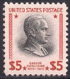 Download Buy US #834 - Calvin Coolidge (1938) $5.0 | Arpin Philately