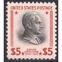us stamp postage issues 834 calvin coolidge 5 0 1938