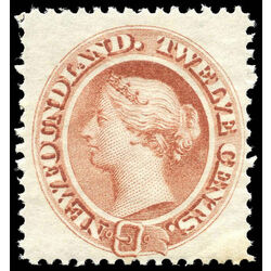 newfoundland stamp 28 queen victoria 12 1870 M VFNH 018