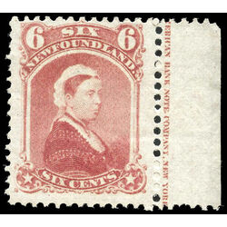 newfoundland stamp 35 queen victoria 6 1870 M F VF 005