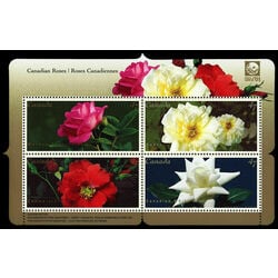 canada stamp 1910 roses 2001