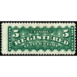 canada stamp f registration f2 registered stamp 5 1875 M F 020