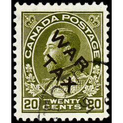 canada stamp mr war tax mr2c war tax 20 1915 U VF 023