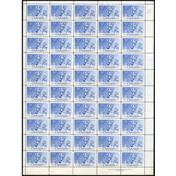 canada stamp 359 hockey players 5 1956 M PANE
