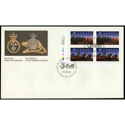 canada stamp 1250ii canadian infantry regiments 1989 FDC LL