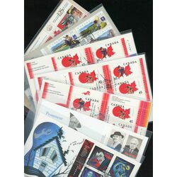 collection of 40 blocs of canada first day covers 45c all grouped together by scott