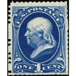 us stamp 167 franklin ultramarine 1 1875