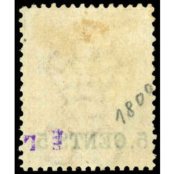 british columbia vancouver island stamp 9 surcharge 1867 M FOG 018