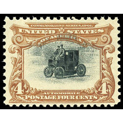us stamp postage issues 296 electric automobile 4 1901