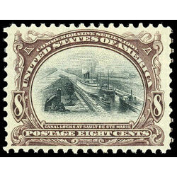 us stamp postage issues 298 canal locks at sault ste marie 8 1901