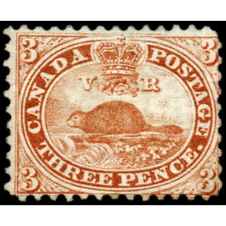 canada stamp 12 beaver 3d 1859 U F VF 032