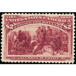 us stamp postage issues 242 columbus in chains 2 0 1893