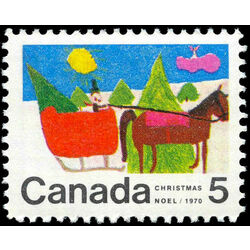 canada stamp 520 horse drawn sleigh 5 1970
