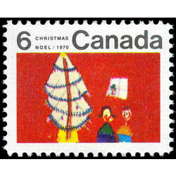 canada stamp 525 children and christmas tree 6 1970