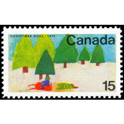 canada stamp 530 snowmobile and trees 15 1970