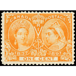canada stamp 51 queen victoria diamond jubilee 1 1897 M F VFNH 014