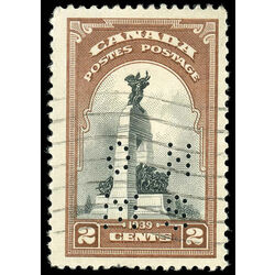 canada stamp o official o247 war memorial 2 1939