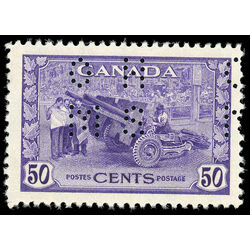 canada stamp o official o261 munitions 50 1942 M VFNH 003