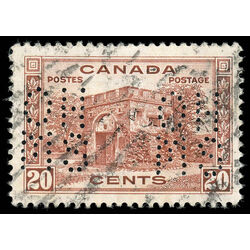 canada stamp o official oa243 fort garry 20 1938 U VF 003
