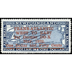 newfoundland stamp c12 historic transatlantic flights 1932 M XF 019