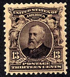 Download Buy US #308 - Benjamin Harrison (1902) 13¢ | Arpin Philately