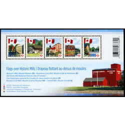 canada stamp 2350 permanent flag over mills 2010