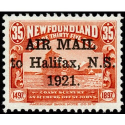 newfoundland stamp c3h iceberg 35 1921