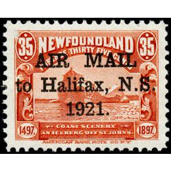 newfoundland stamp c3 iceberg 35 1921 M XF 011