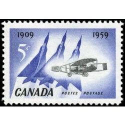 canada stamp 383 silver dart and jet planes 5 1959