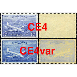 canada stamp c air mail ce4 d c 4 m airplane 17 1946 M VFNH 001