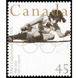 canada stamp 1608 ethel catherwood high jump 1928 45 1996