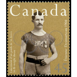 canada stamp 1609 etienne desmarteau 56lb weight throw 1904 45 1996